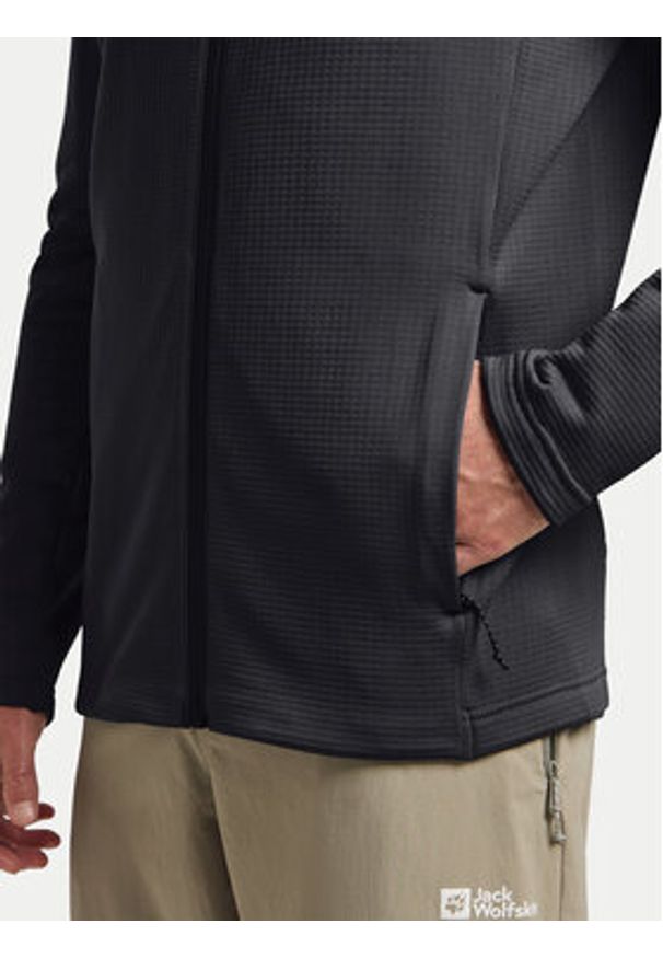 Jack Wolfskin Polar Kolbenberg Fz A63964 Czarny Regular Fit. Kolor: czarny. Materiał: syntetyk