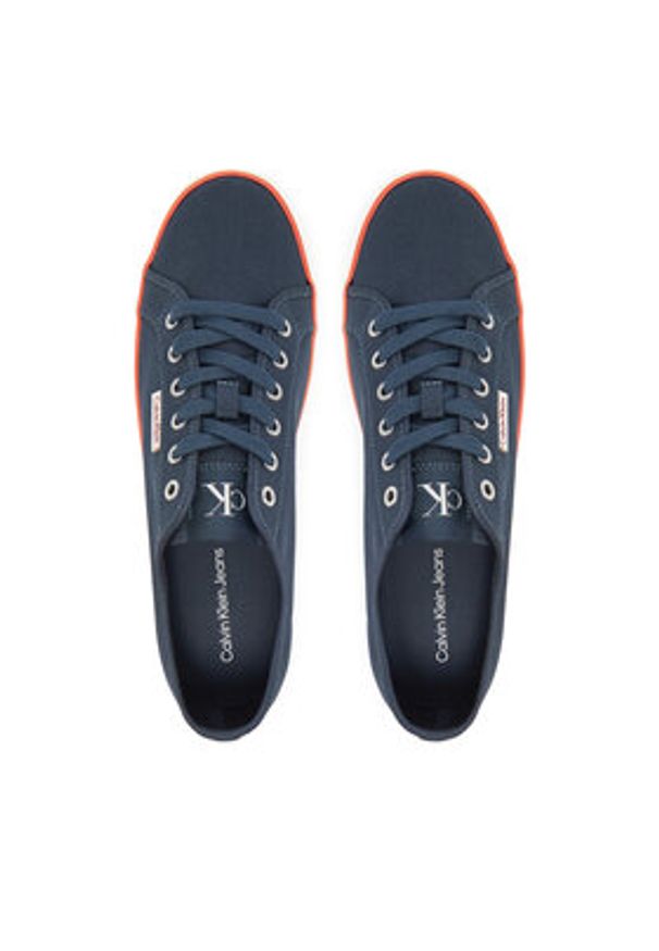 Calvin Klein Jeans Tenisówki Ess Vulc Low Mg Cv YM0YM01301 Granatowy. Kolor: niebieski. Materiał: materiał