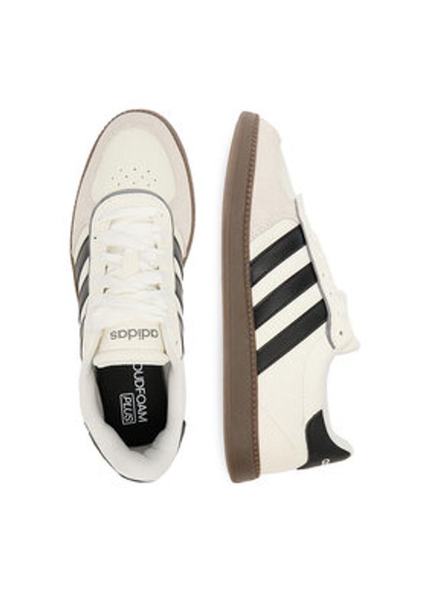 Adidas - adidas Sneakersy BREAKNET SLEEK JQ8253 Biały. Kolor: biały. Materiał: syntetyk, materiał