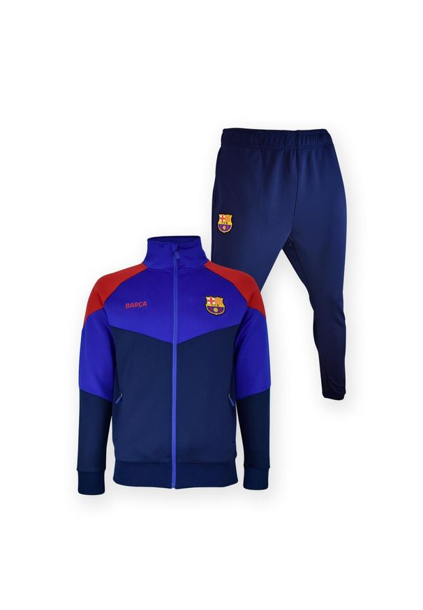 Dres FC Barcelona 2025-26. Kolor: wielokolorowy. Materiał: dresówka. Sport: piłka nożna