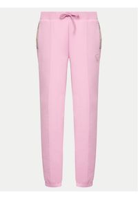 Guess Spodnie dresowe Kiara V4GB1 4FL04P Różowy Regular Fit. Kolor: różowy. Materiał: syntetyk, bawełna