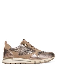 Sneakersy Caprice. Kolor: beżowy