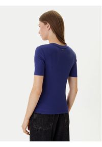 Calvin Klein T-Shirt LV044D246G Fioletowy Slim Fit. Kolor: fioletowy #5