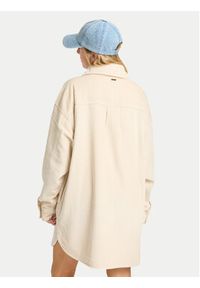 Billabong Sukienka koszulowa Winter Ocean EBJWD00149 Beżowy Boxy Fit. Kolor: beżowy. Materiał: bawełna. Typ sukienki: koszulowe #6