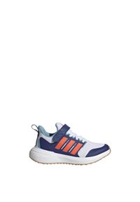 Buty do chodzenia dla dzieci Adidas FortaRun 2.0 Cloudfoam Elastic Lace. Kolor: czerwony, niebieski, wielokolorowy, biały. Materiał: materiał. Model: Adidas Cloudfoam. Sport: turystyka piesza