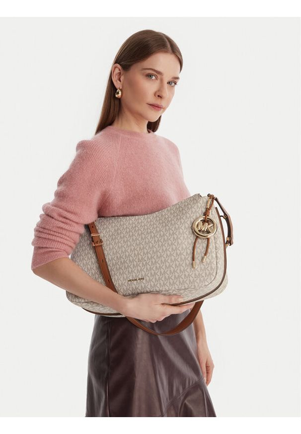 MICHAEL Michael Kors Torebka 30F5GY5M2B Écru. Kolor: kremowy. Materiał: skórzane