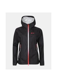 Damska kurtka typu hardshell Kilpi HURRICANE-W. Kolor: czarny. Materiał: nylon. Sport: bieganie #1