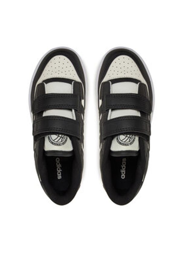 Adidas - adidas Sneakersy Rapid Court JP7654 Czarny. Kolor: czarny. Materiał: skóra