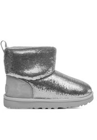 Ugg Śniegowce W Classic Mini Mirror Ball 1151291 Srebrny. Kolor: srebrny