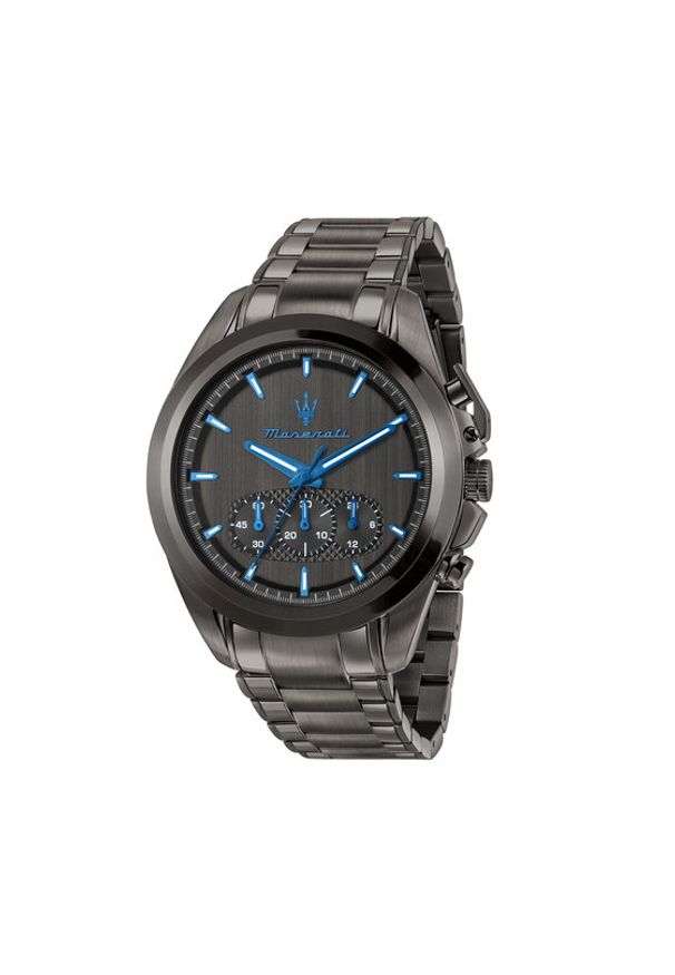 Maserati Zegarek Traguardo R8873654001 Czarny. Kolor: czarny