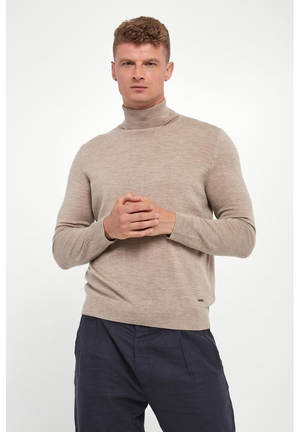 Golf męski wełniany Donte JOOP!. Typ kołnierza: golf. Materiał: wełna