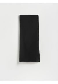 Reserved - Sarong z dodatkiem lnu - czarny. Okazja: na plażę. Kolor: czarny. Materiał: len #1