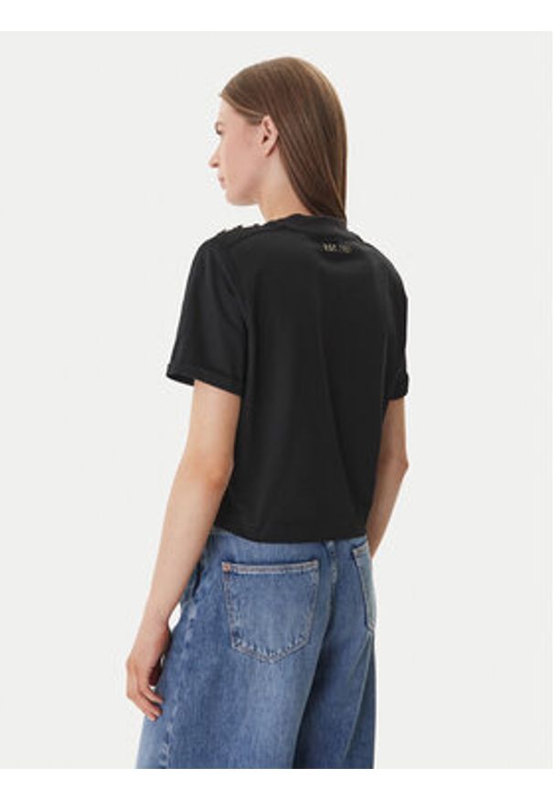 Guess T-Shirt W6GI06 K3018 Czarny Relaxed Fit. Kolor: czarny. Materiał: bawełna