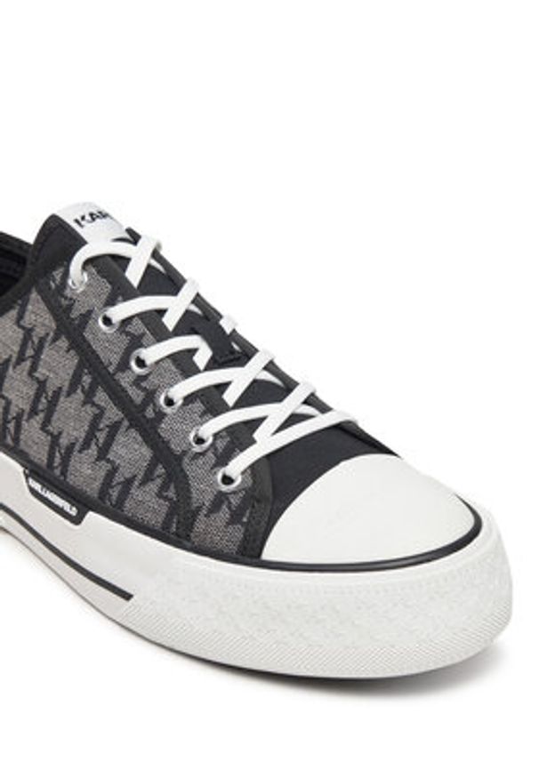 Karl Lagerfeld - KARL LAGERFELD Trampki KL50425 Czarny. Kolor: czarny. Materiał: materiał