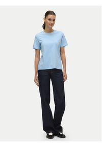 Vero Moda T-Shirt Paulina 10316991 Niebieski Regular Fit. Kolor: niebieski. Materiał: bawełna
