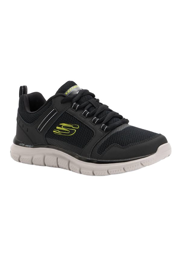 skechers - Buty męskie SKECHERS Track Knockhill. Kolor: czarny. Model: Skechers Sport. Sport: turystyka piesza