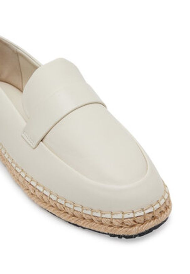 Calvin Klein Espadryle Espadrille W/Ck Hw - Lth HW0HW02390 Écru. Materiał: skóra
