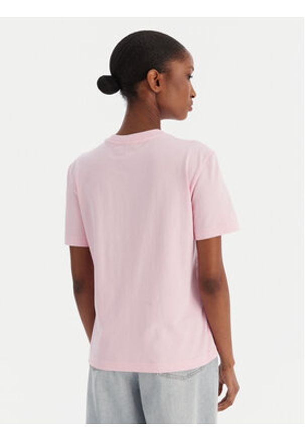 Calvin Klein T-Shirt 20s Classic Logo LV147C857G Różowy Regular Fit. Kolor: różowy. Materiał: bawełna