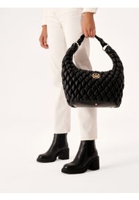 Kazar - Klasyczne skórzane botki z elastycznymi wstawkami. Okazja: na co dzień. Kolor: czarny. Materiał: tkanina, skóra. Szerokość cholewki: normalna. Obcas: na obcasie. Styl: klasyczny. Wysokość obcasa: średni #6