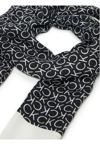 Calvin Klein Szal Aop Minimal Logo LV04F8053G Czarny. Kolor: czarny. Materiał: materiał