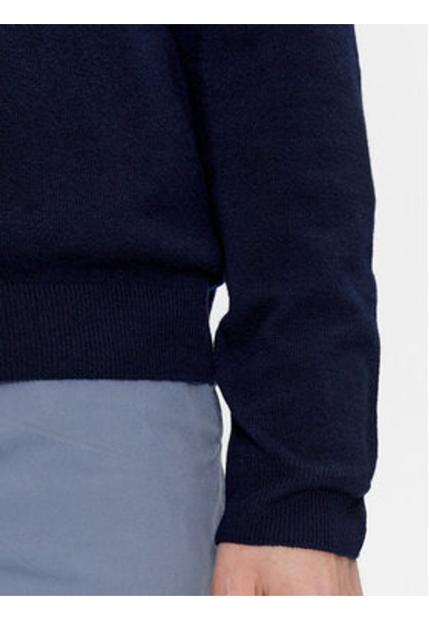United Colors of Benetton - United Colors Of Benetton Sweter 1002U1G34 Granatowy Regular Fit. Kolor: niebieski. Materiał: wełna