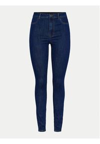 Pieces Jeansy Dea 17151022 Granatowy Skinny Fit. Kolor: niebieski