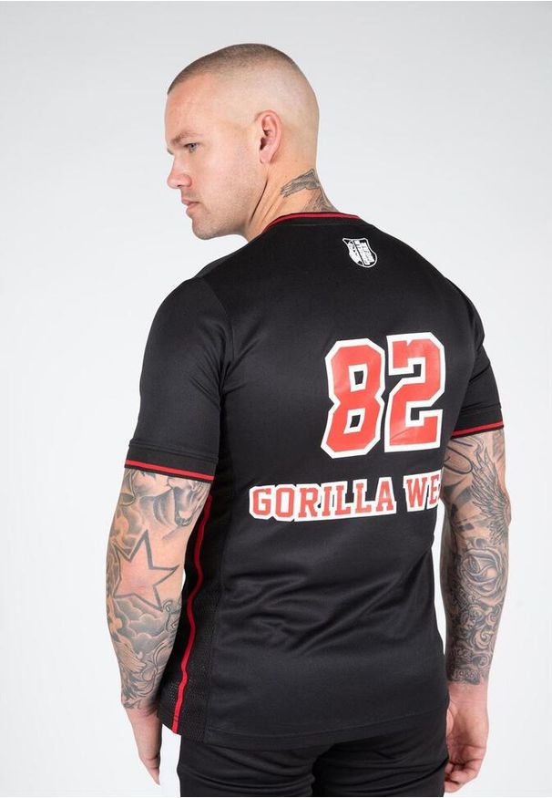 GORILLA WEAR - Koszulka Gorilla Wear San Mateo. Kolor: czerwony, wielokolorowy, czarny. Sport: fitness