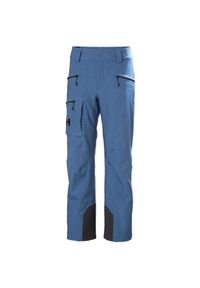 Spodnie narciarskie dla kobiet Helly Hansen Powderqueen. Kolor: niebieski. Sezon: zima. Sport: narciarstwo #1