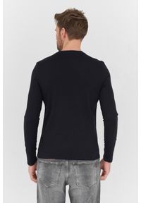 Guess - GUESS Czarny męski longsleeve Original Logo Tee, Rozmiar L. Kolor: czarny. Długość rękawa: długi rękaw #2