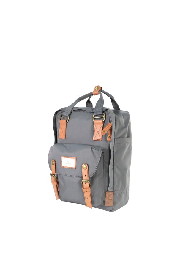 Plecak miejski Doughnut Macaroon - charcoal/caramel. Kolor: szary