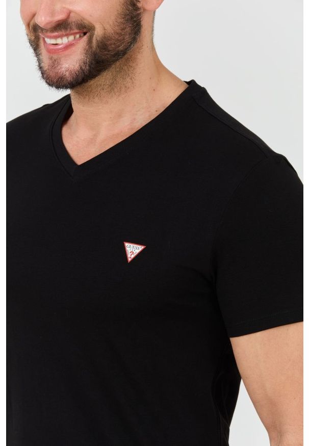 Guess - GUESS Czarny t-shirt Core Tee Str. Kolor: czarny