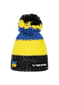 Czapka narciarska dla dorosłych Viking Cornet, z pomponem. Kolor: niebieski. Materiał: wełna. Styl: sportowy