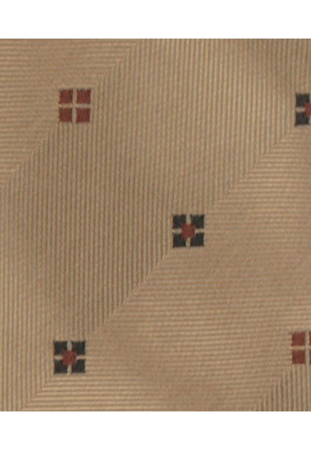 Męski Krawat - Lekki, Jasny Brąz - Alties. Kolor: brązowy, beżowy, wielokolorowy. Materiał: tkanina. Styl: wizytowy, elegancki