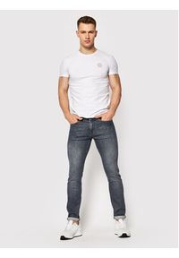 VERSACE - Versace Komplet 2 t-shirtów AU10193 Biały Slim Fit. Kolor: biały. Materiał: bawełna