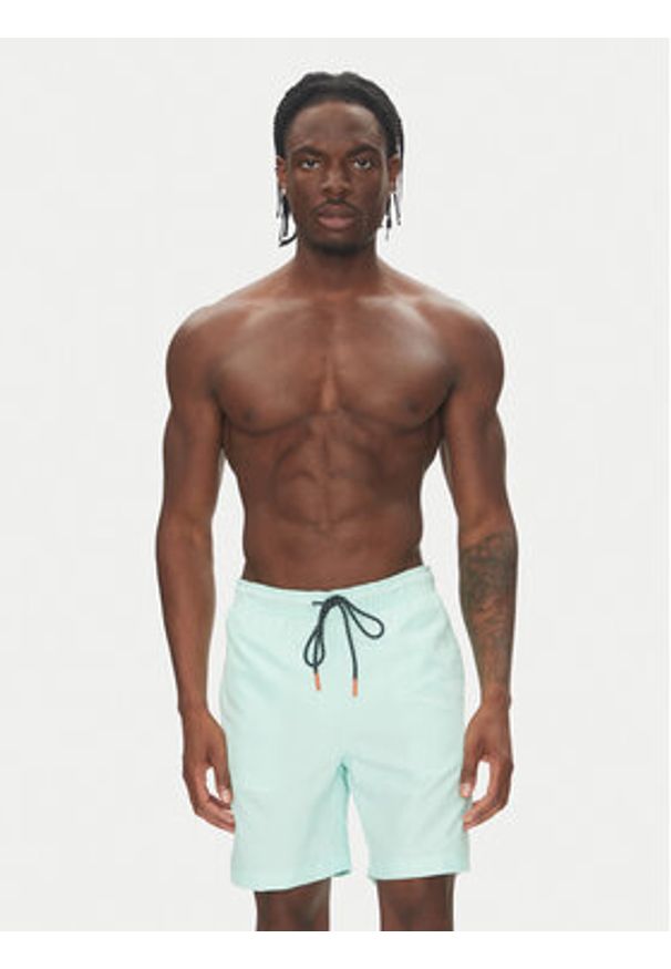 Tom Tailor Szorty kąpielowe 1045069 Zielony Regular Fit. Kolor: zielony. Materiał: syntetyk