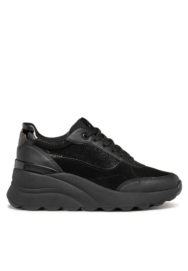 Geox Sneakersy D Spherica Ec13 D45WAA 0JS85 C9999 Czarny. Kolor: czarny. Materiał: skóra