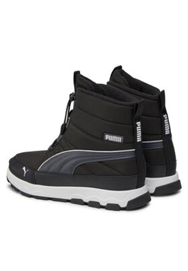 Puma Śniegowce Evolve Boot Jr 392644 01 Czarny. Kolor: czarny. Materiał: skóra