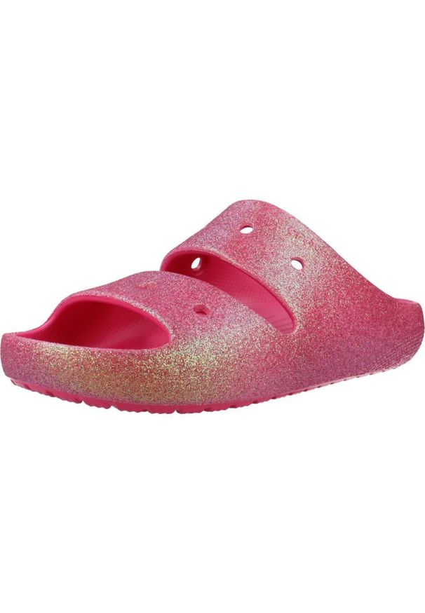 Crocs - Sandały CROCS CLASSIC IRIDESCENT GLTTR Rose. Kolor: różowy. Materiał: guma