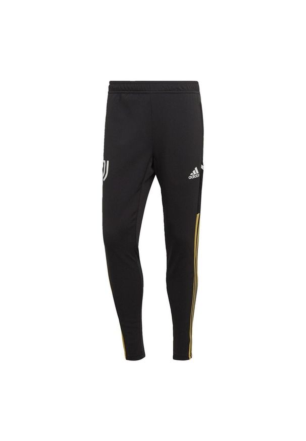 Spodnie do piłki nożnej męskie Adidas Juventus Condivo 22 Training Pants. Kolor: czarny, biały, wielokolorowy. Materiał: materiał
