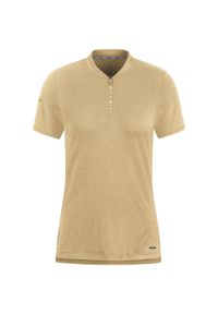 Damska koszulka polo Jako Pro Casual. Typ kołnierza: polo. Kolor: beżowy. Materiał: materiał. Sport: piłka nożna #1