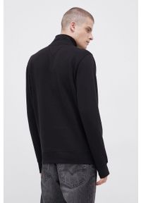 Tommy Jeans Bluza męska kolor czarny z aplikacją. Kolor: czarny. Materiał: bawełna. Długość: krótkie. Wzór: aplikacja #3