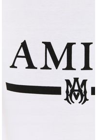 Amiri - AMIRI T-shirt męski biały z podkreślonym logo, Rozmiar XL. Kolor: biały #4