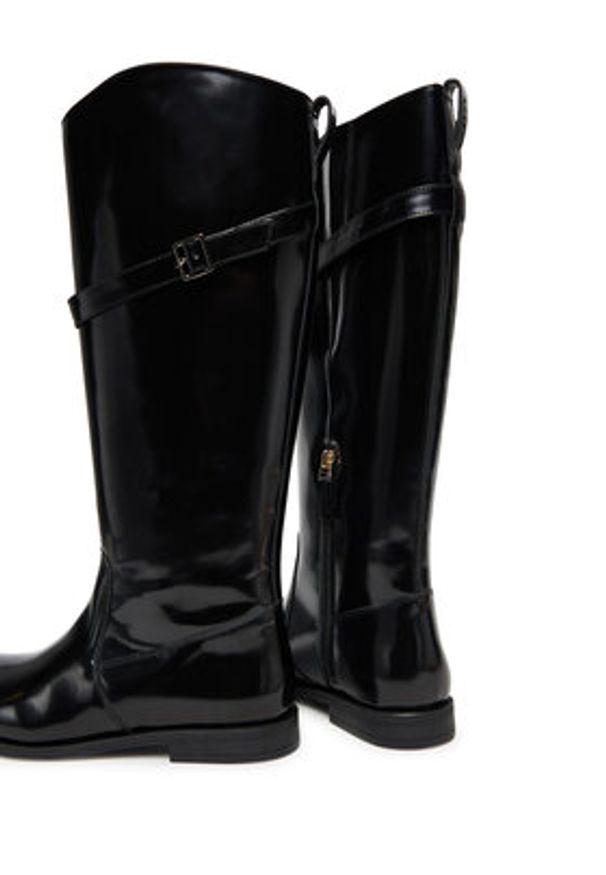 BOSS Kozaki Lycia 50552801 Czarny. Kolor: czarny. Materiał: skóra