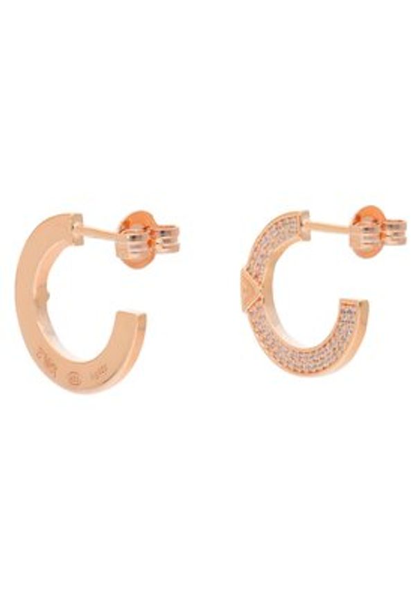 Emporio Armani Kolczyki EG3590221 Różowe złocenie. Materiał: srebrne. Kolor: różowy