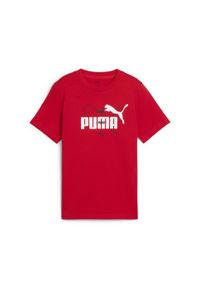 Puma - Młodzieżowa koszulka Essentials Logo Lab Summer PUMA For All Time Red. Kolor: czerwony. Materiał: guma. Wzór: nadruk. Sezon: lato