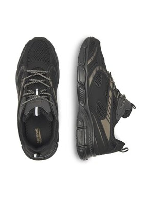 Sprandi Sneakersy MP-2311101A Czarny. Kolor: czarny. Materiał: materiał