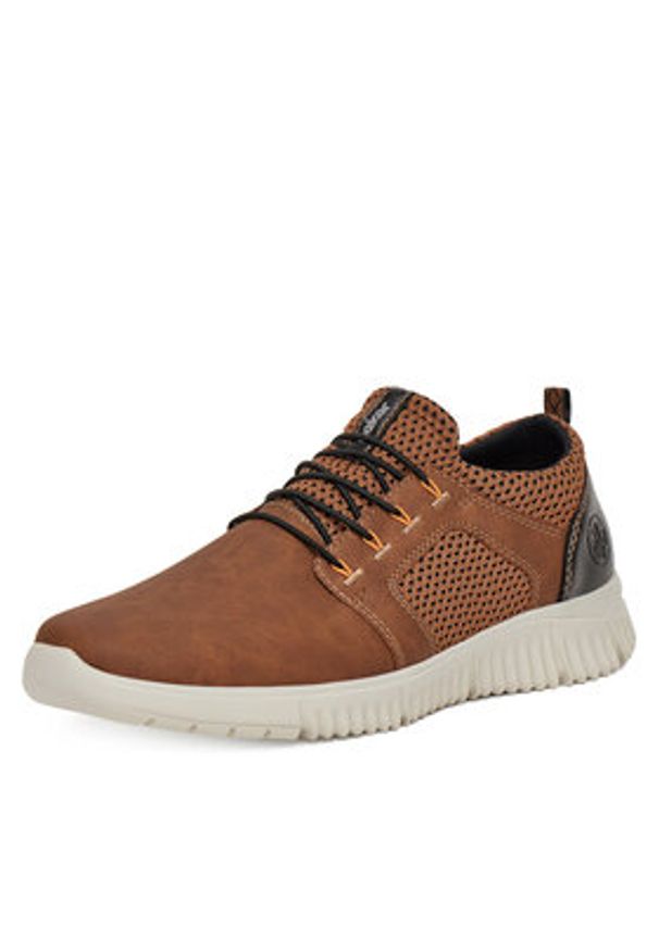 Rieker Sneakersy B7588-24 Brązowy. Kolor: brązowy. Materiał: skóra
