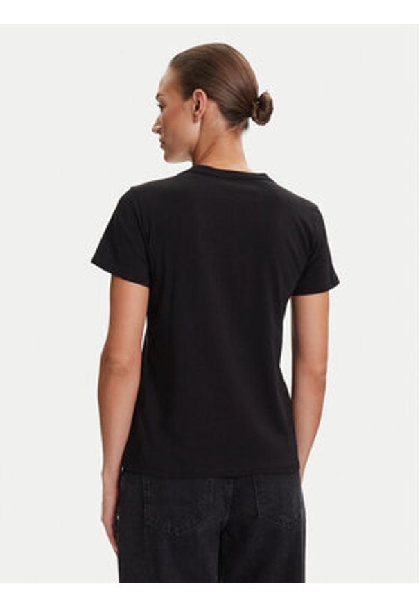 Liu Jo Sport T-Shirt TF5162 JS923 Czarny Regular Fit. Kolor: czarny. Materiał: bawełna. Styl: sportowy