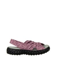 Rock Spring - Sandały Rock Dakota Syrah 032950, Różowy, Materiał - 36. Zapięcie: pasek. Kolor: różowy. Materiał: tkanina. Wzór: paski. Sezon: lato. Styl: rockowy #1