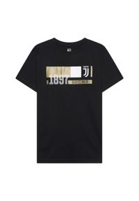 JUVENTUS FC - Koszulka dziecięca Juventus. Kolor: czarny. Materiał: bawełna. Sport: piłka nożna